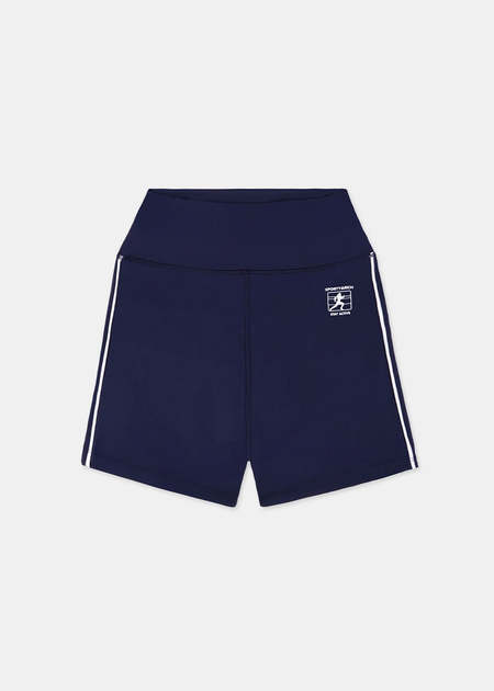 SPORTY & RICH SR Runner Roller Short - Black | Garmentory