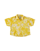 DUSHYANT. Hand Dyed The Michelle Short Sleeve Shirt - Yellow/White - Thumbnail 1