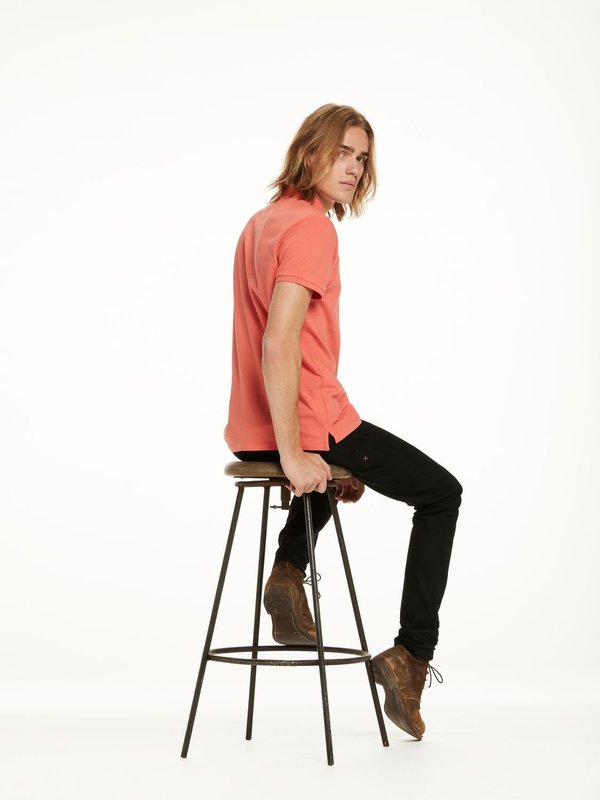 Scotch & Soda Classic Polo Shirt in Tangerine Scotch & Soda Classic Polo Shirt in Tangerine