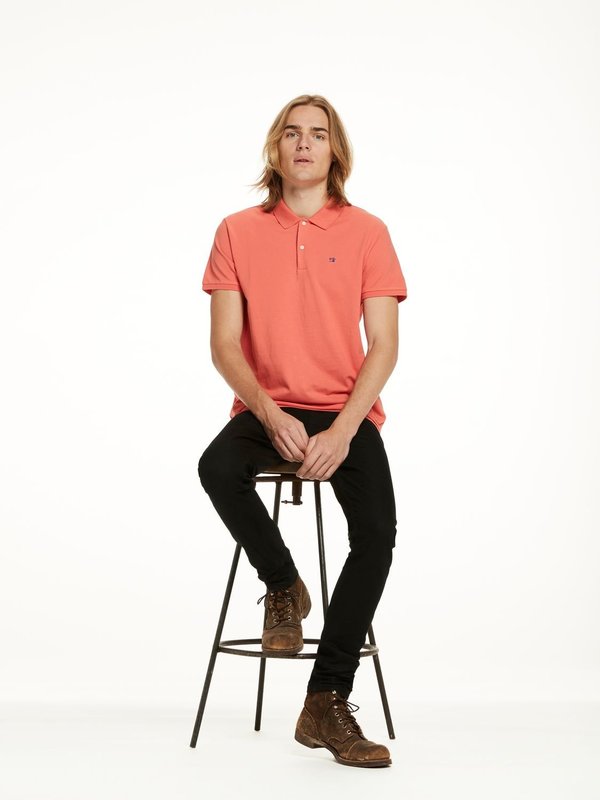 Scotch & Soda Classic Polo Shirt in Tangerine Scotch & Soda Classic Polo Shirt in Tangerine