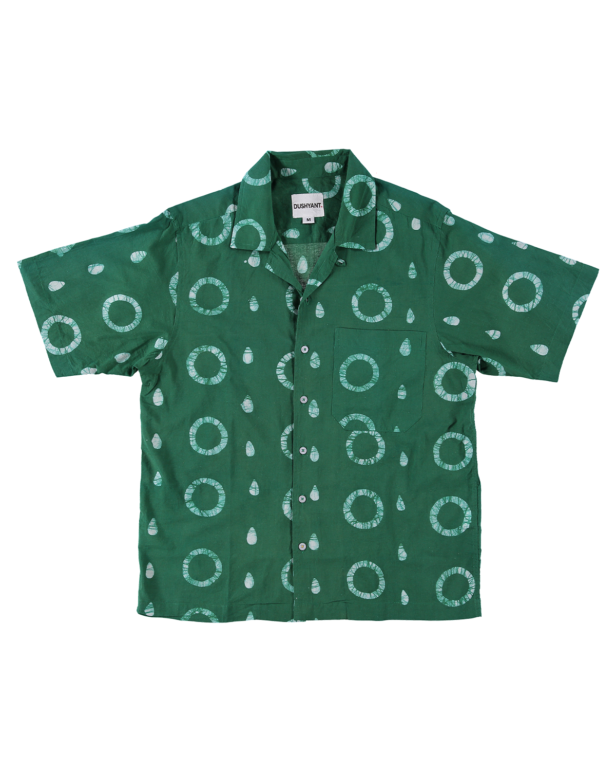 DUSHYANT. Hand Block Printed 'The Don' Camp Collar Shirt
