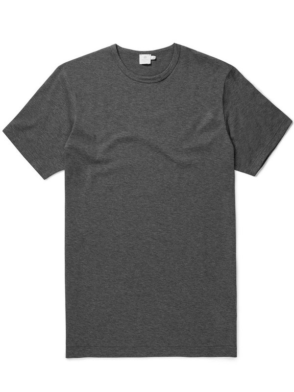 Sunspel Classic T-Shirt in Charcoal Sunspel Classic T-Shirt in Charcoal