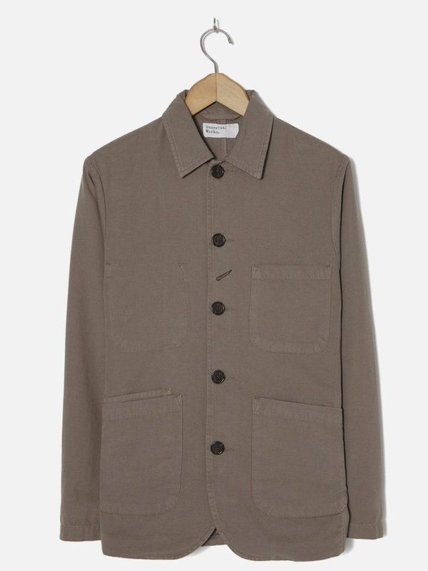 Universal Works Bakers Canvas Jacket - Warm Stone Universal Works Bakers Canvas Jacket - Warm Stone