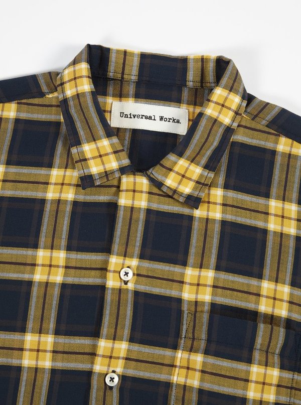 Universal Works Check Shirt - Gold/black Universal Works Check Shirt - Gold/black