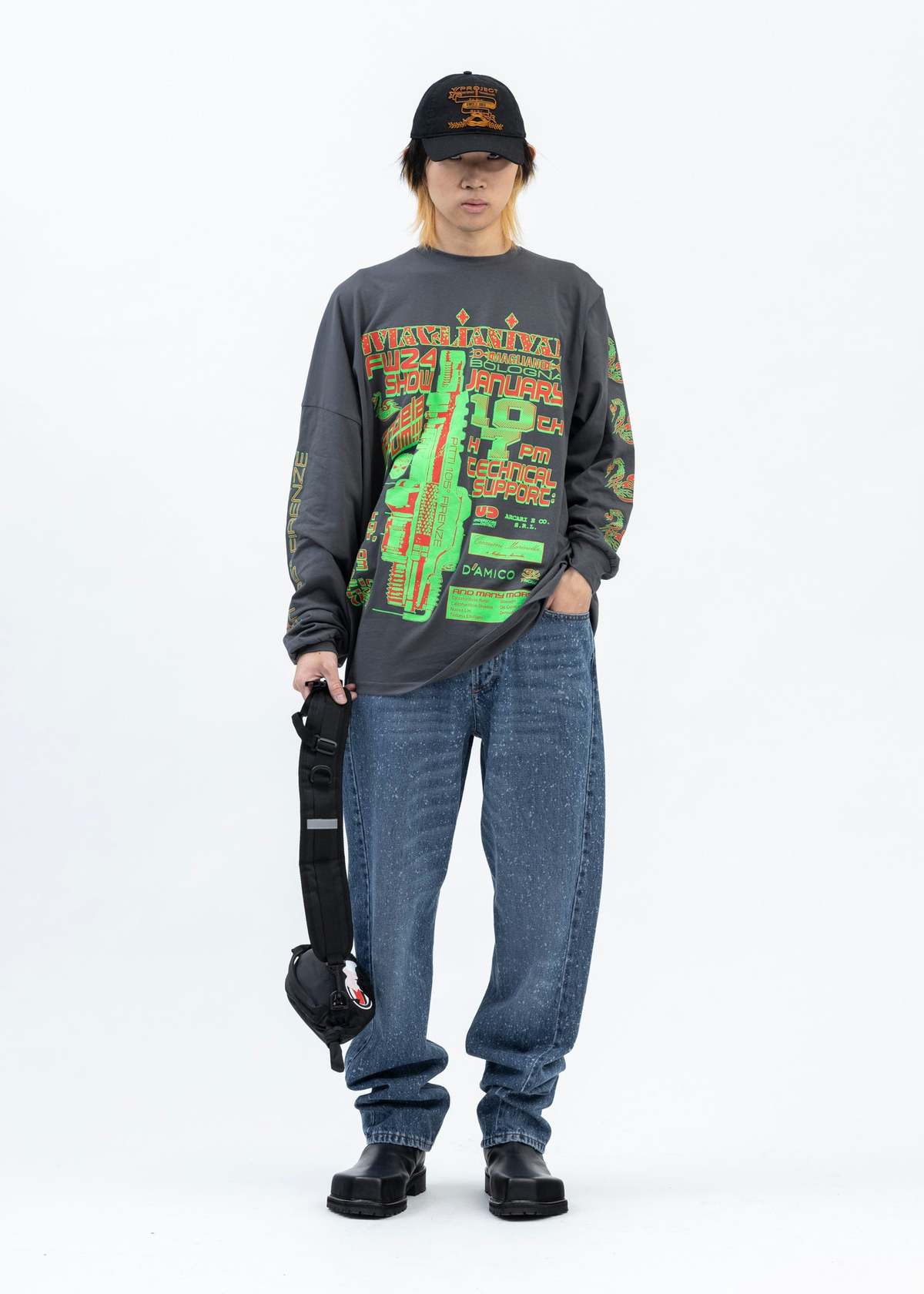 トップス MAGLIANO 23ss SUFFER TWISTED TEE Magliano Washed Black Maglianival Twisted Tee - Black | Garmentory