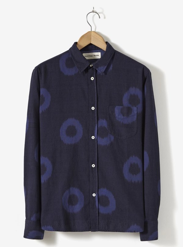 Universal Works Ikat Shirt - Navy Universal Works Ikat Shirt - Navy