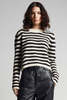Eleven Six Ava Stripe Sweater - Ivory/Black - Thumbnail 1