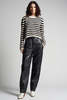 Eleven Six Ava Stripe Sweater - Ivory/Black - Thumbnail 4