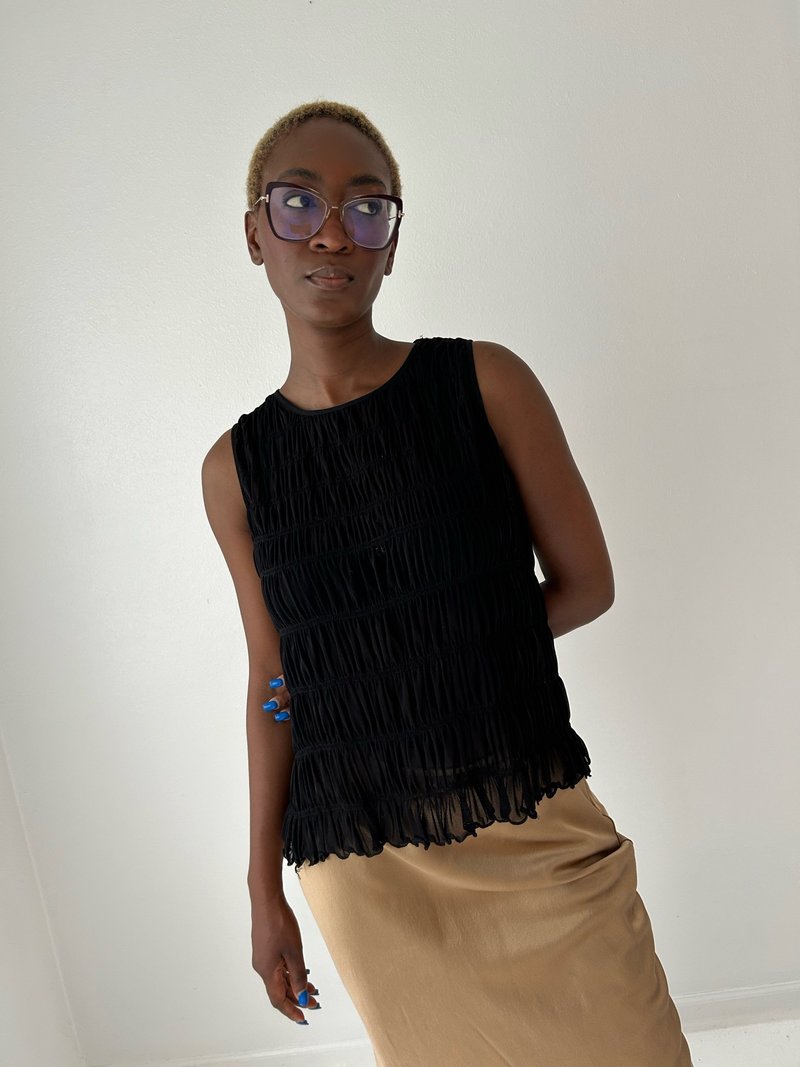 dkny mesh top