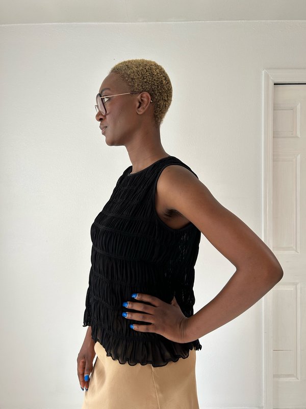 dkny mesh top