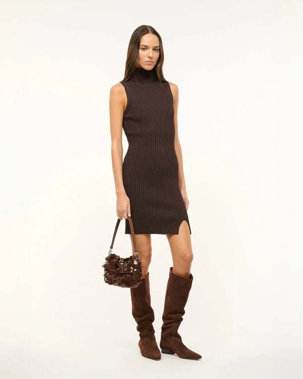 Staud Callum Dress - brown | Garmentory