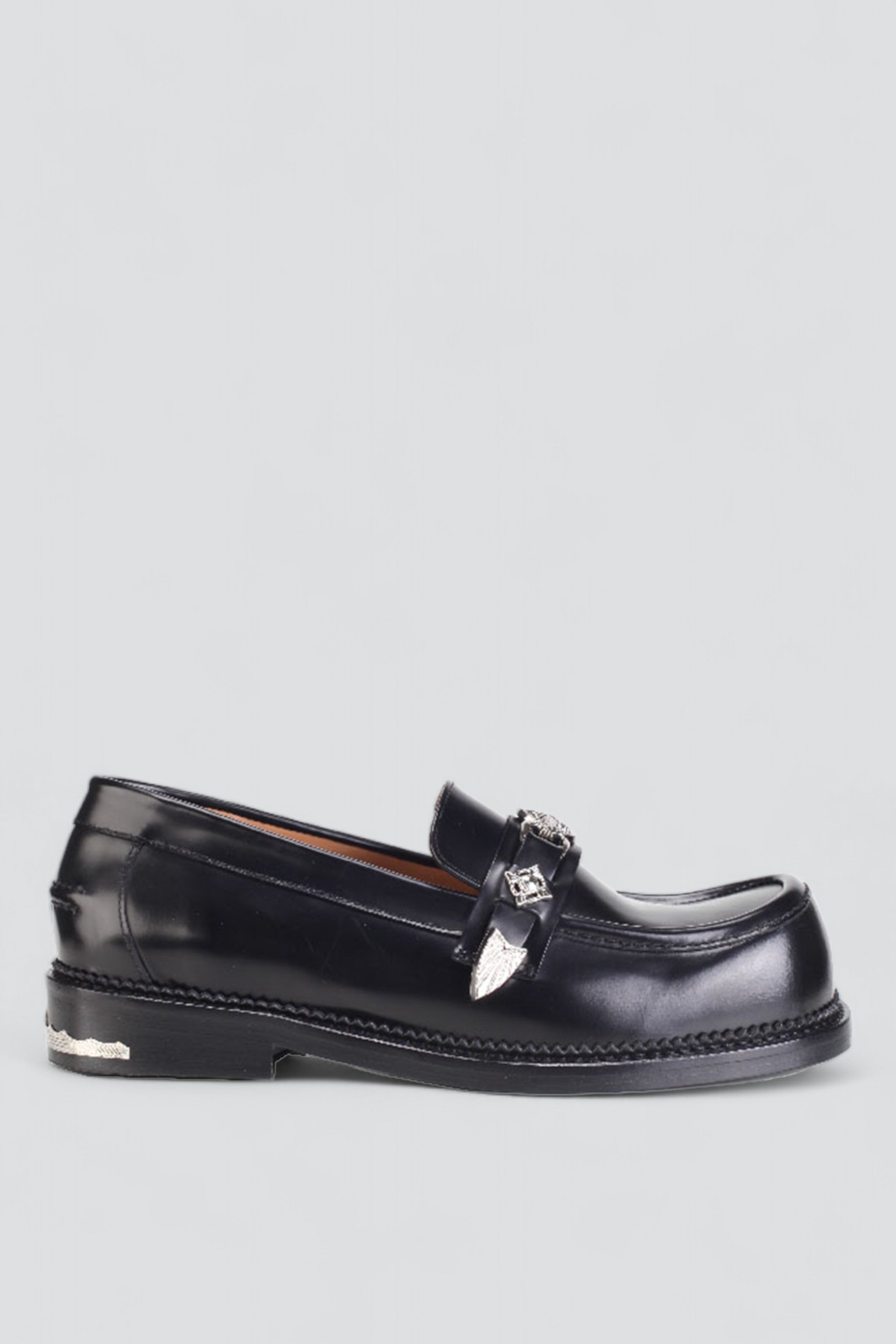 Toga Pulla Black Metal Loafer - Black | Garmentory