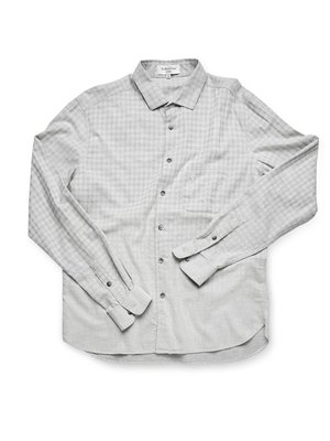 YMC Curtis Check Shirt in Light Grey YMC Curtis Check Shirt in Light Grey