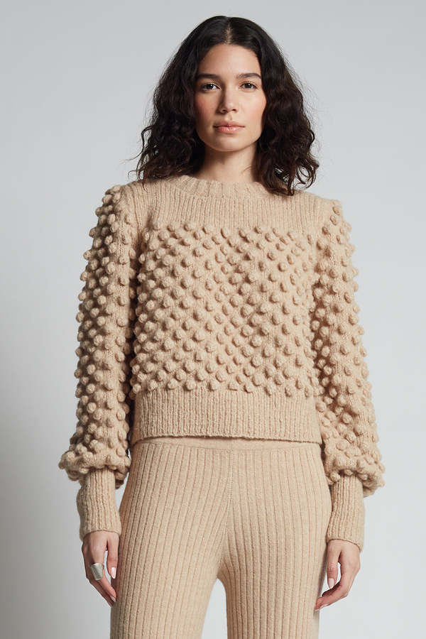 ELEVEN SIX CAMILA SWEATER - PALE CAMEL