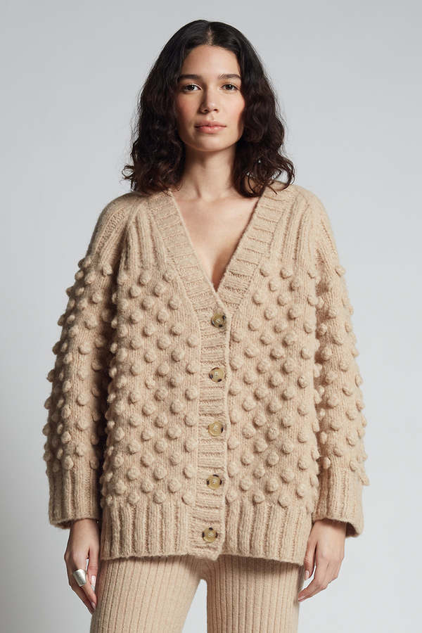 ELEVEN SIX LIAN CARDI - PALE CAMEL/BUSCUIT