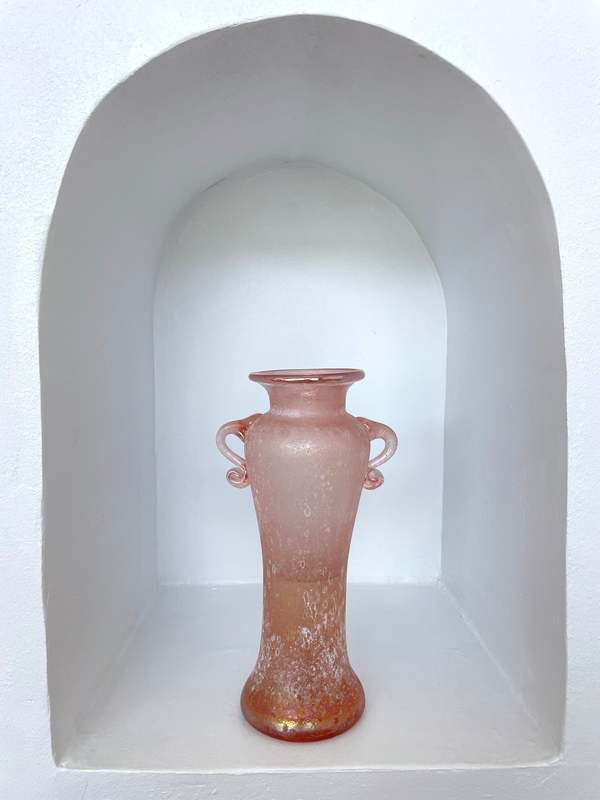 Vintage Ri-Ri-Ku DOUBLE HANDLE VASE - BABY PINK