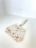 VINTAGE Ri-Ri-Ku BEADED COIN PURSE - White - Thumbnail 1