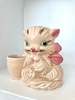 Ri-Ri-KuVINTAGE PINK KITTY HULL POTTERY - Thumbnail 2