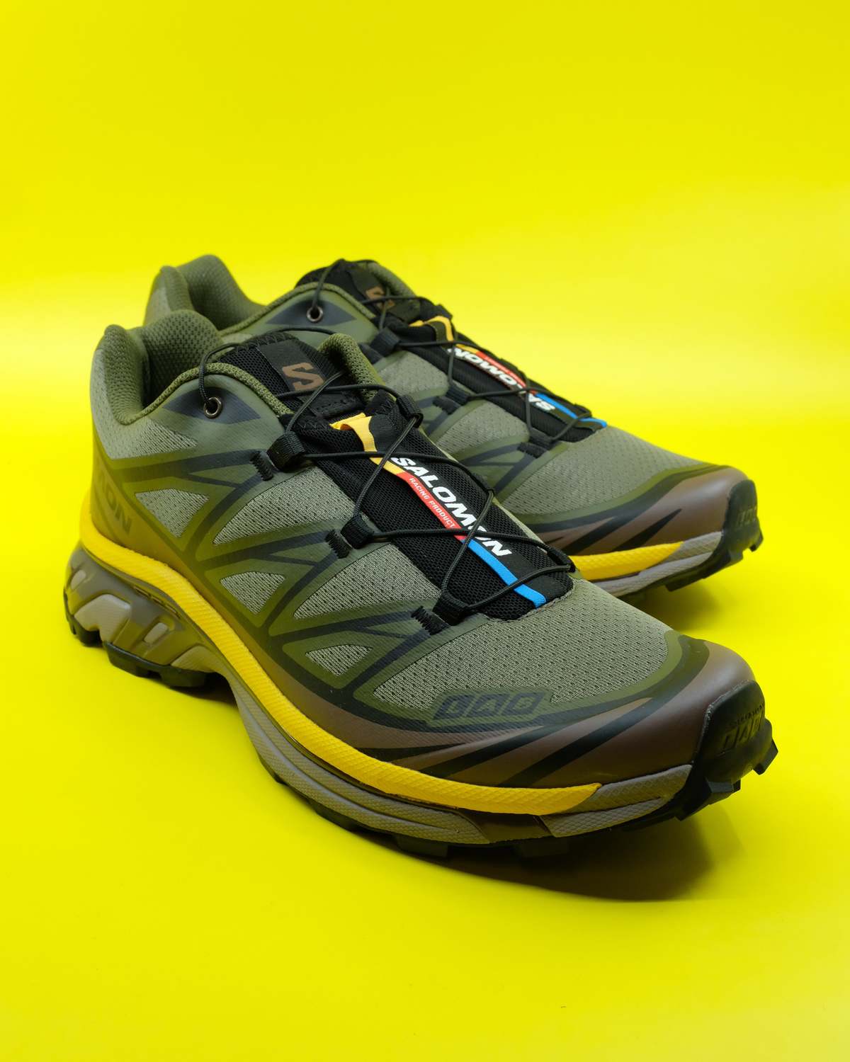 SALOMON XT 6 Sneakers - Olive Night/Black/Sulphur | Garmentory