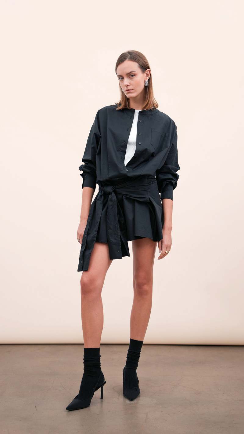 Parentezi SIENNA SHIRT DRESS - BLACK Parentezi SIENNA SHIRT DRESS - BLACK