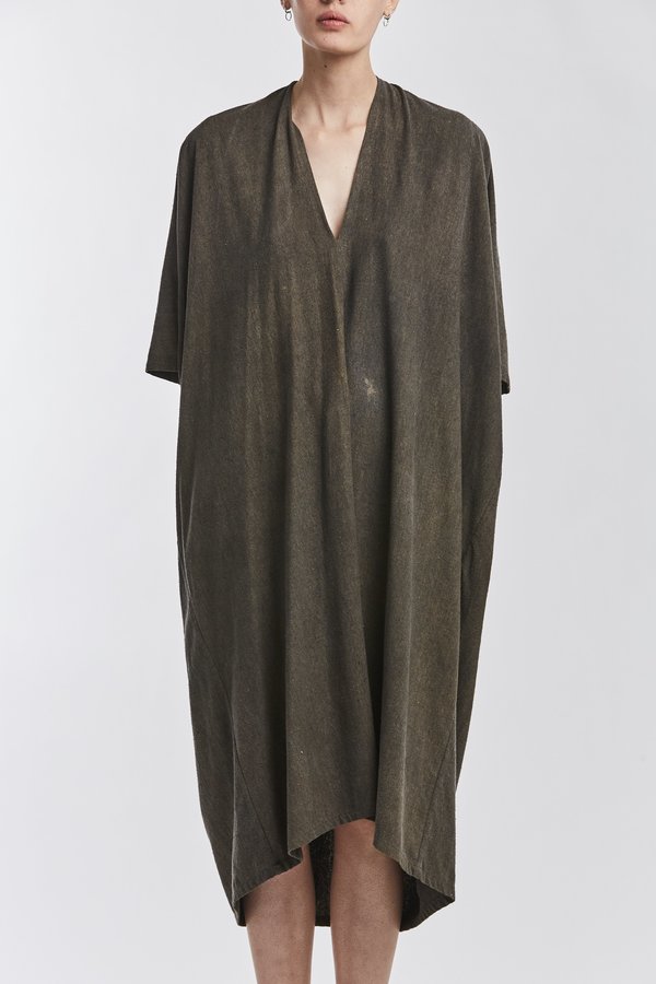 Studio Sale: Muse Dress, Oversized, Silk Noil in Coal Studio Sale: Muse Dress, Oversized, Silk Noil in Coal