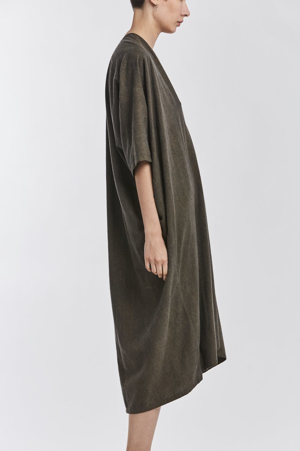 Studio Sale: Muse Dress, Oversized, Silk Noil in Coal Studio Sale: Muse Dress, Oversized, Silk Noil in Coal