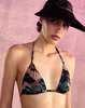 Cynthia Rowley Baia Bikini Top - Green Camo - Thumbnail 1