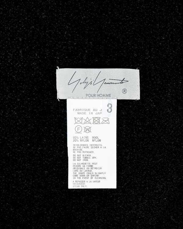 Yohji Yamamoto Pour Homme Scarf A - Black | Garmentory