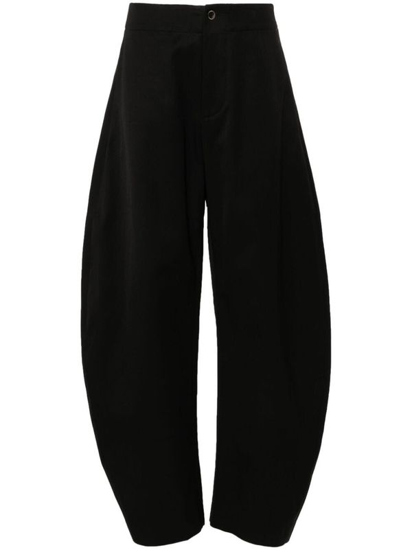 パンツ UMA WANG Women Straight Pants UW3022 UW900BLACK Black Uma-Wang-Black-Pollock-Pants-