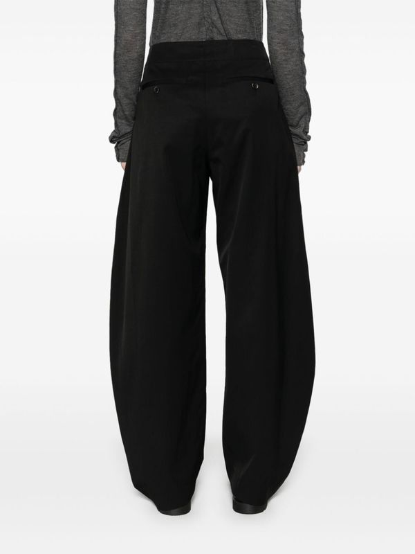 パンツ UMA WANG Women Straight Pants UW3022 UW900BLACK Black Uma Wang Pollock Pants - Black | Garmentory