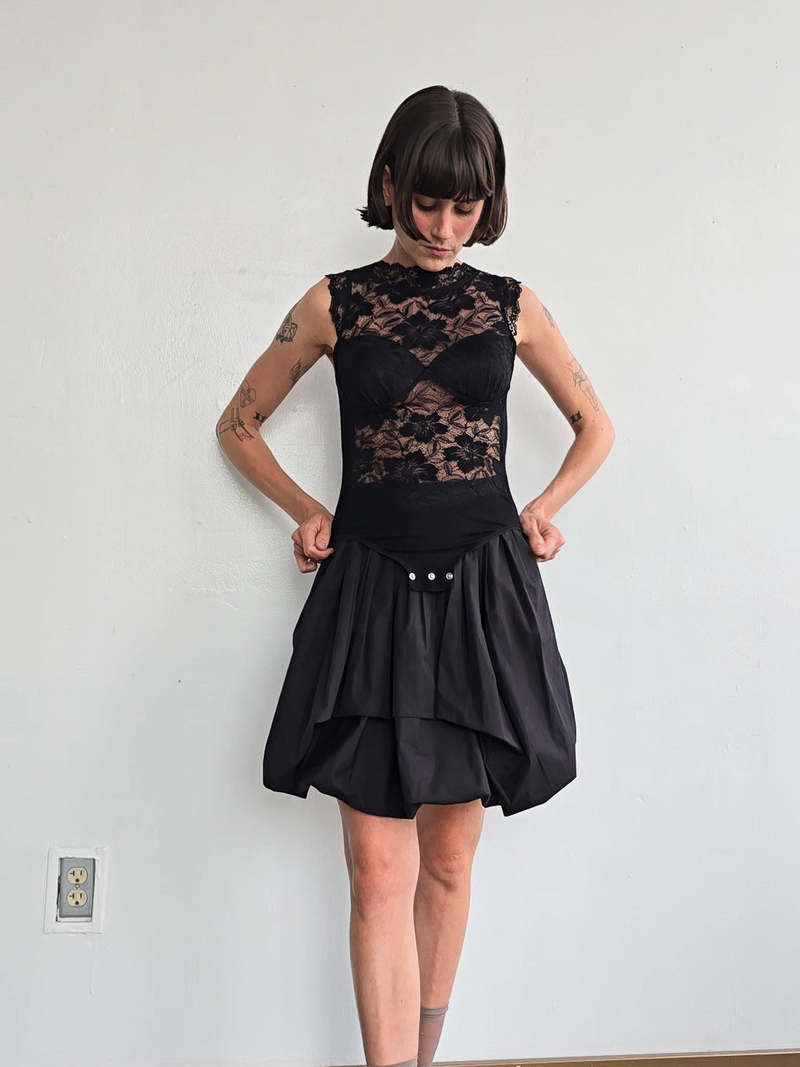 Vintage Givenchy Bubble Skirt - Black | Garmentory