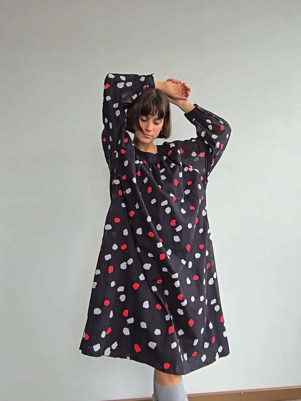 vintage inspired mother of the bride dresses NumberSea-A-Line Mother of the Bride Dress Vintage Inspired Bateau Neck  Floor Length Chiffon Long Sleeve No with Pleats main image 0