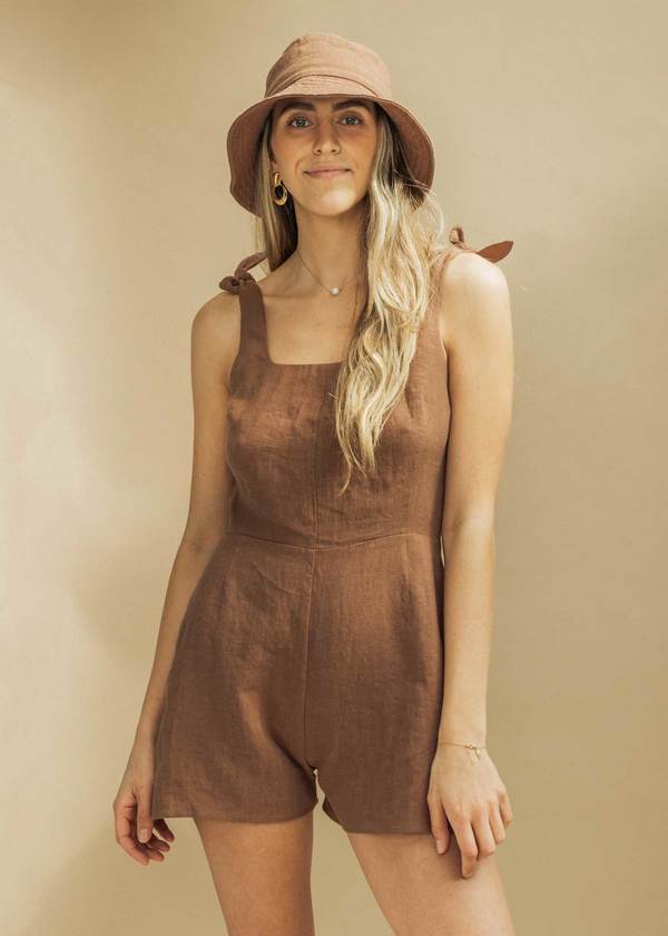 Slate Wearables Mallee Romper - Toffee