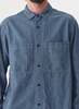 Sage de Cret Co/Li Dungaree Work Shirt - Indigo - Thumbnail 7