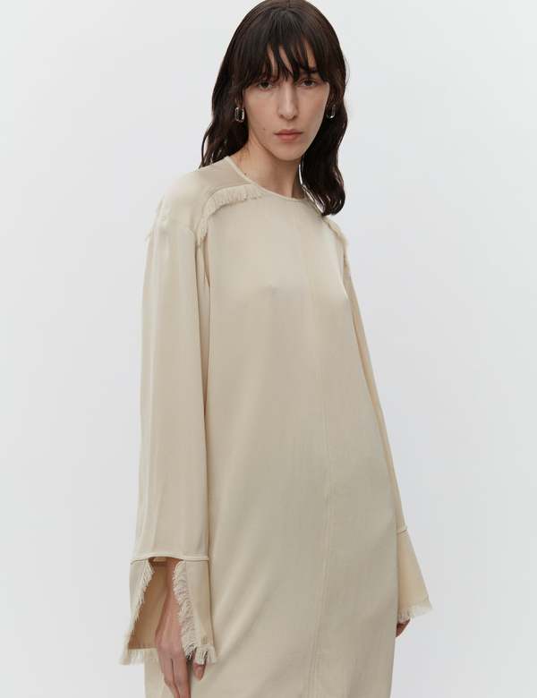Day Birger et Mikkelsen Debbie Matte Crepe Fringe Top - Brown Rice ...