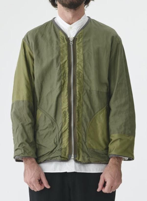 Sage de Cret Patchwork Liner Jacket - Olive