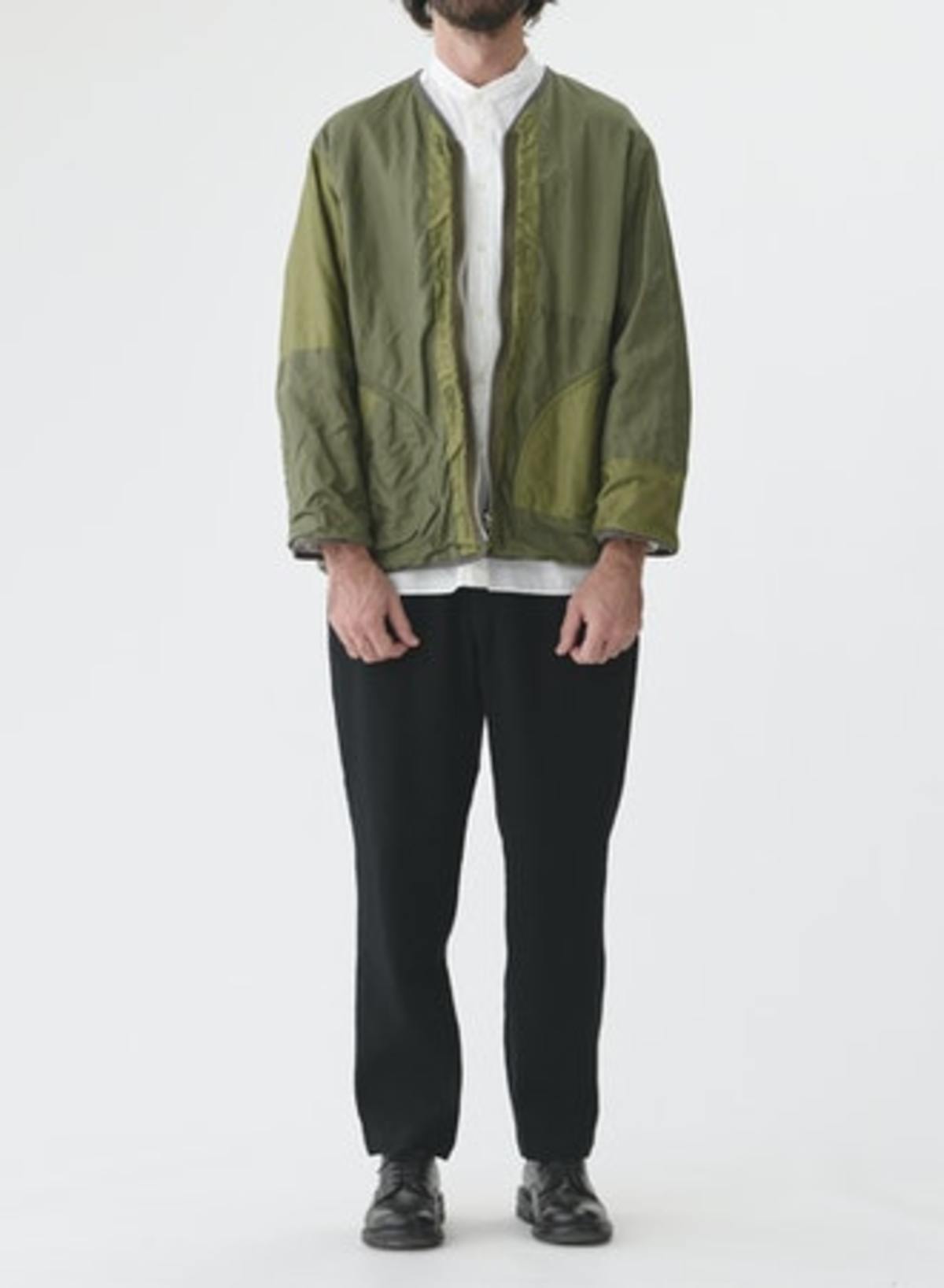 Sage de Cret Patchwork Liner Jacket - Olive - Image 2 of 12