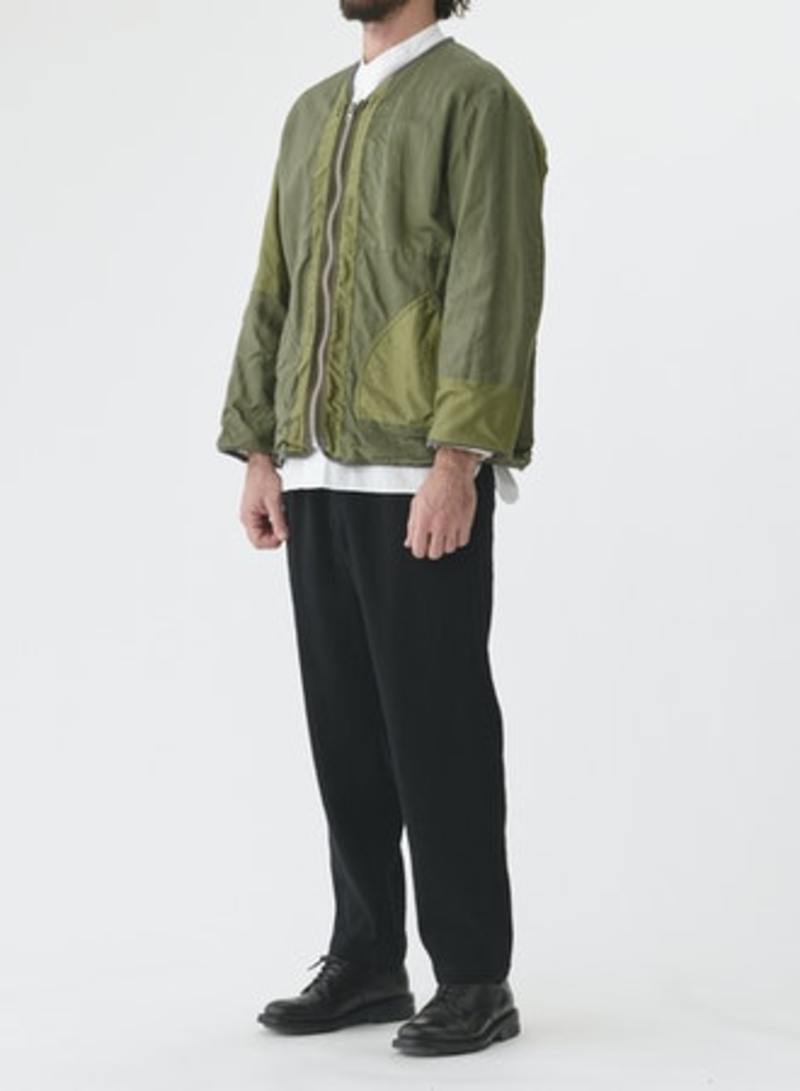 Sage de Cret Patchwork Liner Jacket - Olive