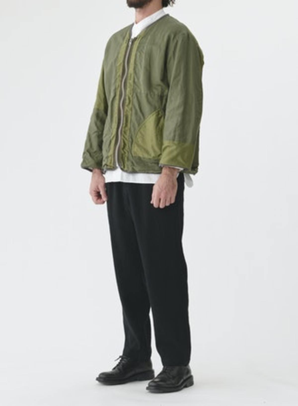 Sage de Cret Patchwork Liner Jacket - Olive - Image 4 of 12