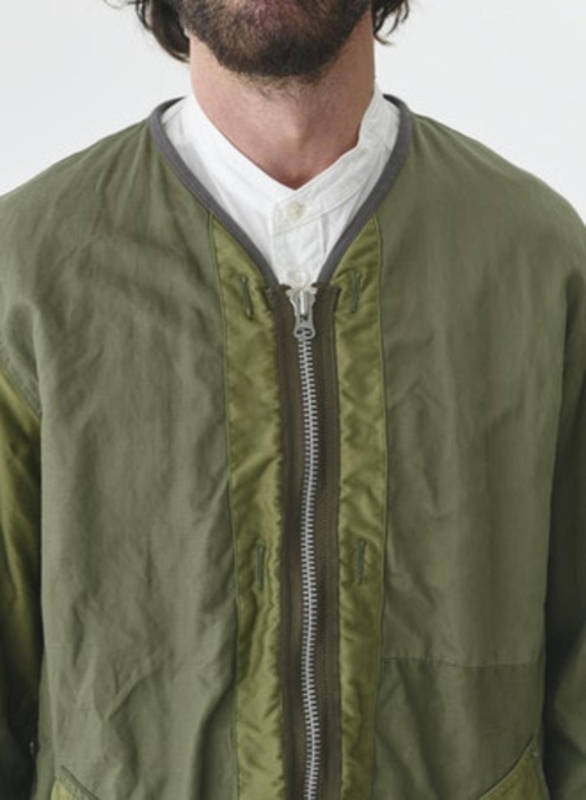 Sage de Cret Patchwork Liner Jacket - Olive - Image 7 of 12