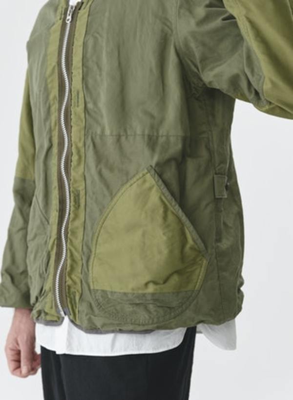 Sage de Cret Patchwork Liner Jacket - Olive