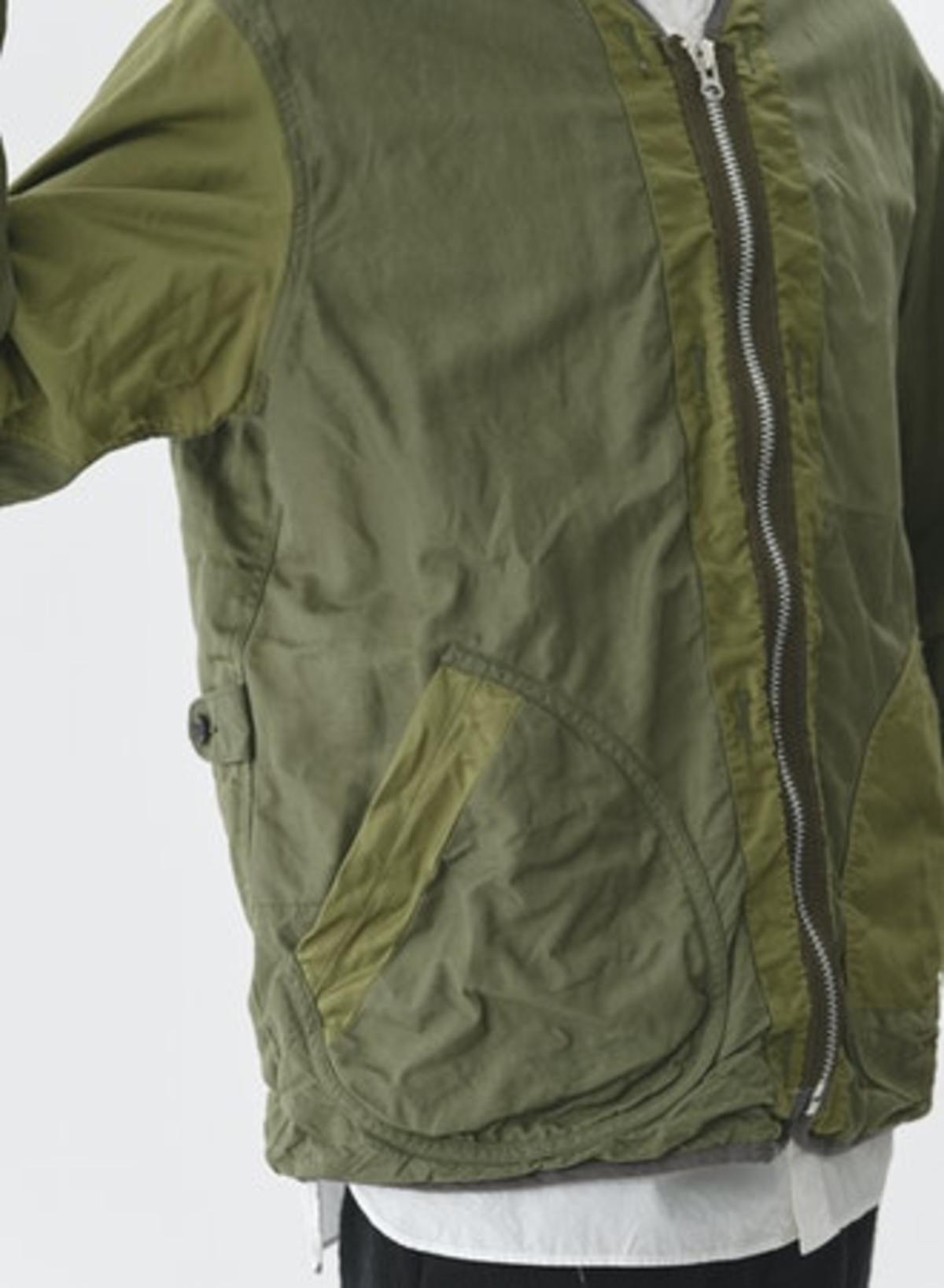 Sage de Cret Patchwork Liner Jacket - Olive - Image 9 of 12