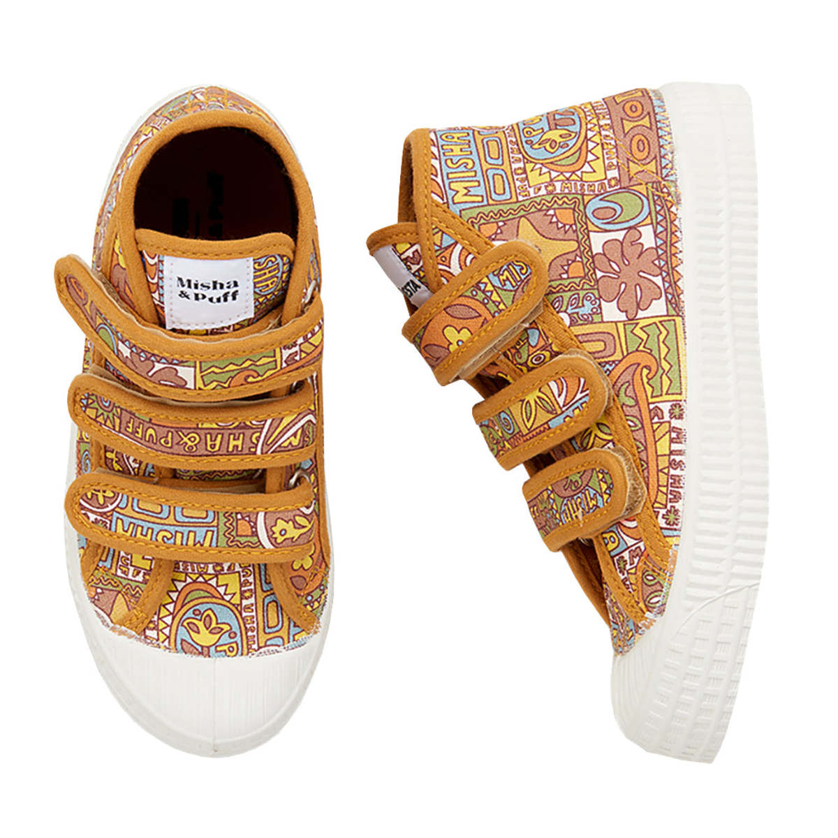 Misha & Puff x Novesta Child High Top Velcro Shoes Rose Gold