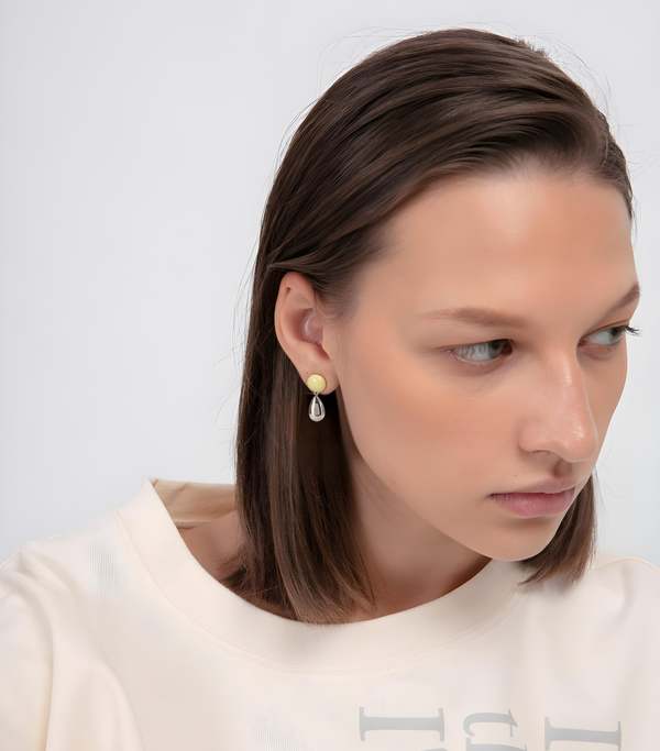 MATTER MATTERS Drop Earrings - Beige