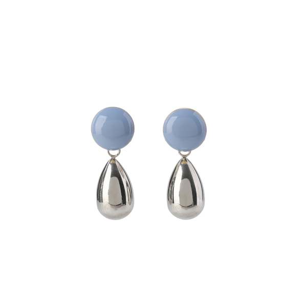 MATTER MATTERS Drop Earrings - Forget-Me-Not/Steel