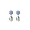 MATTER MATTERS Drop Earrings - Forget-Me-Not/Steel - Thumbnail 1