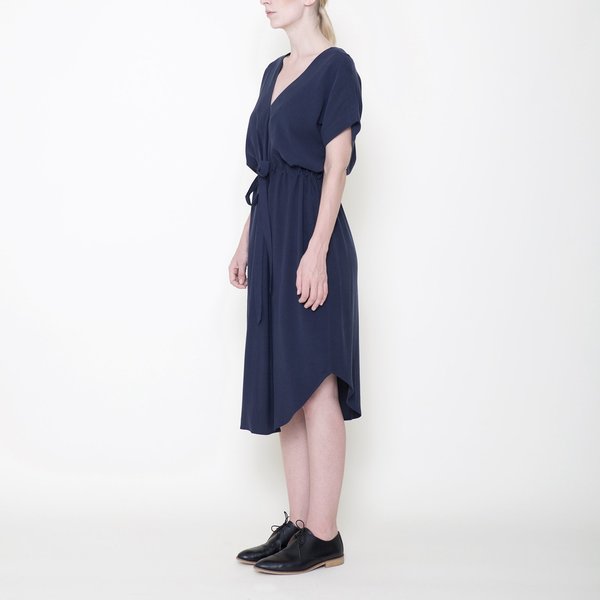 7115 by Szeki Signature Reversible Drawstring Dress - Navy 7115 by Szeki Signature Reversible Drawstring Dress - Navy