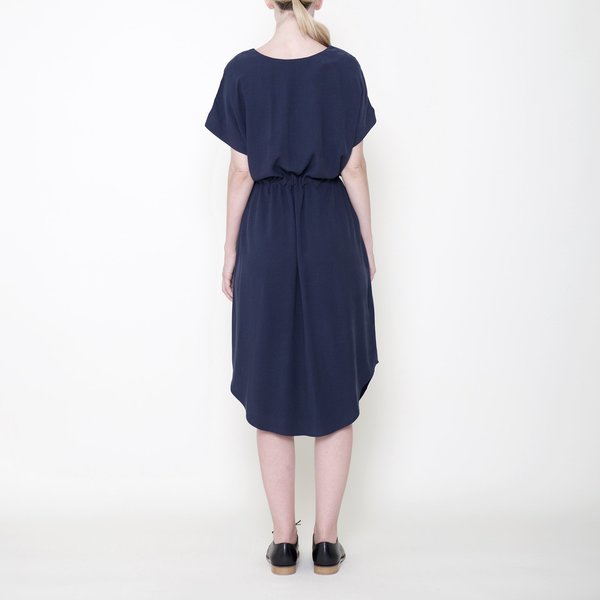 7115 by Szeki Signature Reversible Drawstring Dress - Navy 7115 by Szeki Signature Reversible Drawstring Dress - Navy