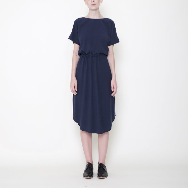 7115 by Szeki Signature Reversible Drawstring Dress - Navy 7115 by Szeki Signature Reversible Drawstring Dress - Navy