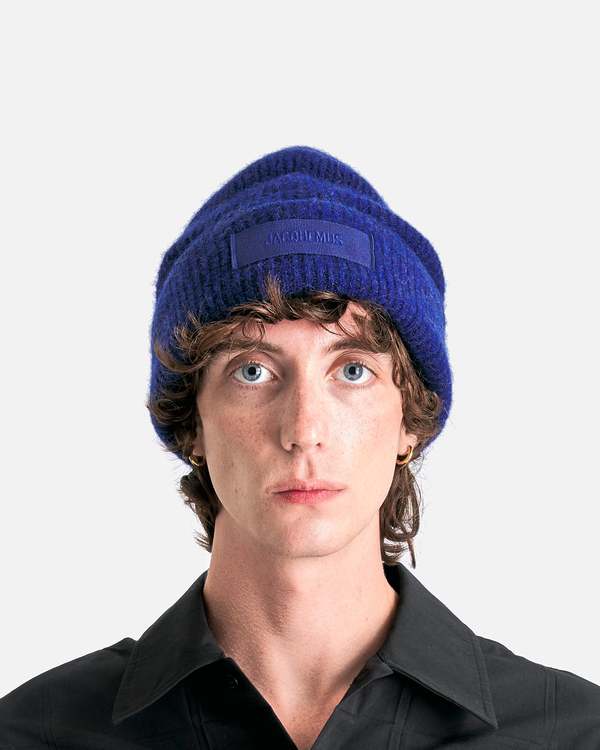 Jacquemus Le Bonnet Gros Grain hat - Navy | Garmentory